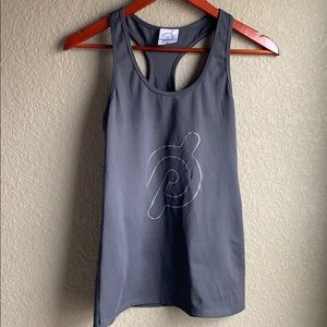 Peloton by nualime racerback tank gray medium